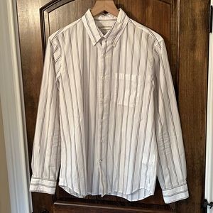 Club Monaco Slim Striped Button Down Shirt NWOT